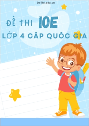 Bộ đề thi IOE Lớp 4 cấp quốc gia